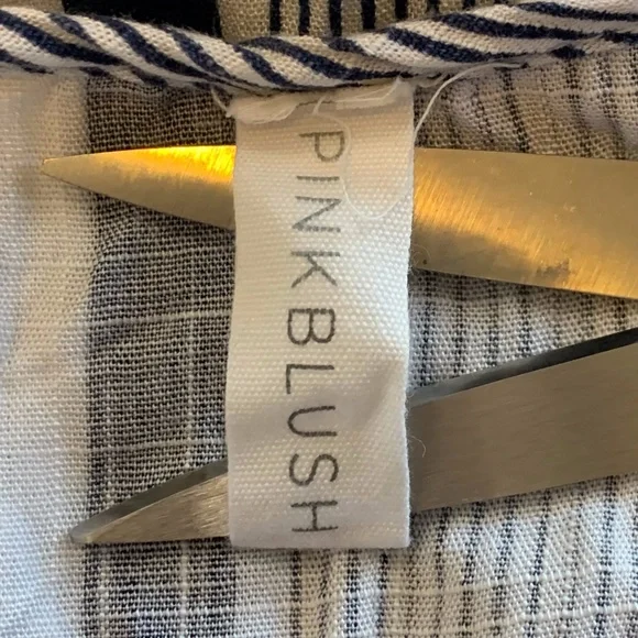 ❌SOLD❌ Pink blush | Blue and White Striped Maxi Dress | Size: S - Picture 5 of 9